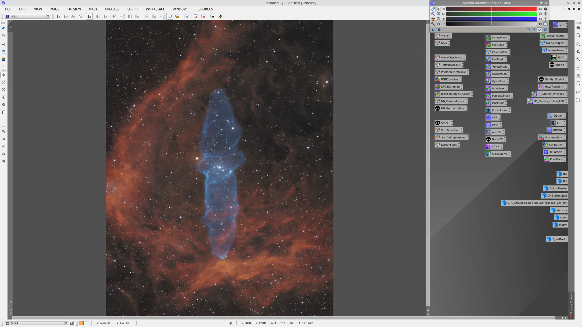 Final image after minor finishing tweaks in PixInsight