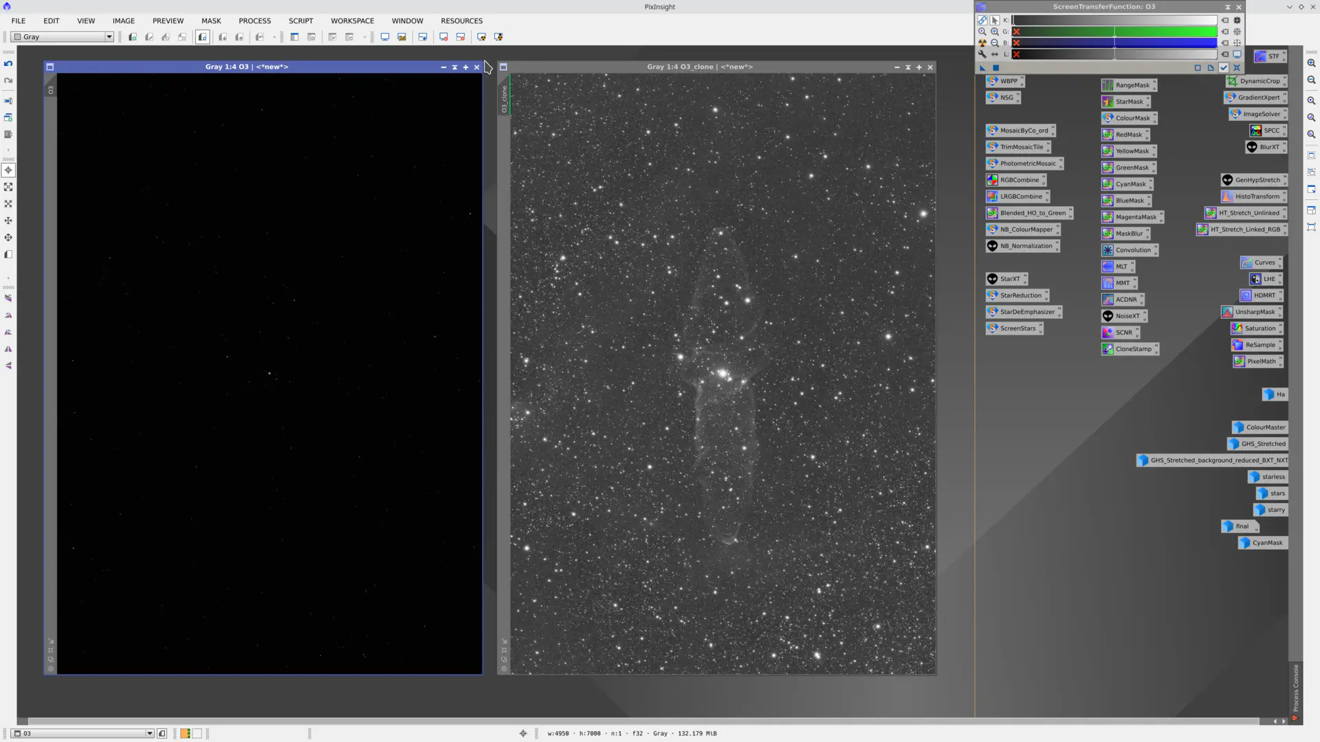 OIII master integration representing 23 hours of data