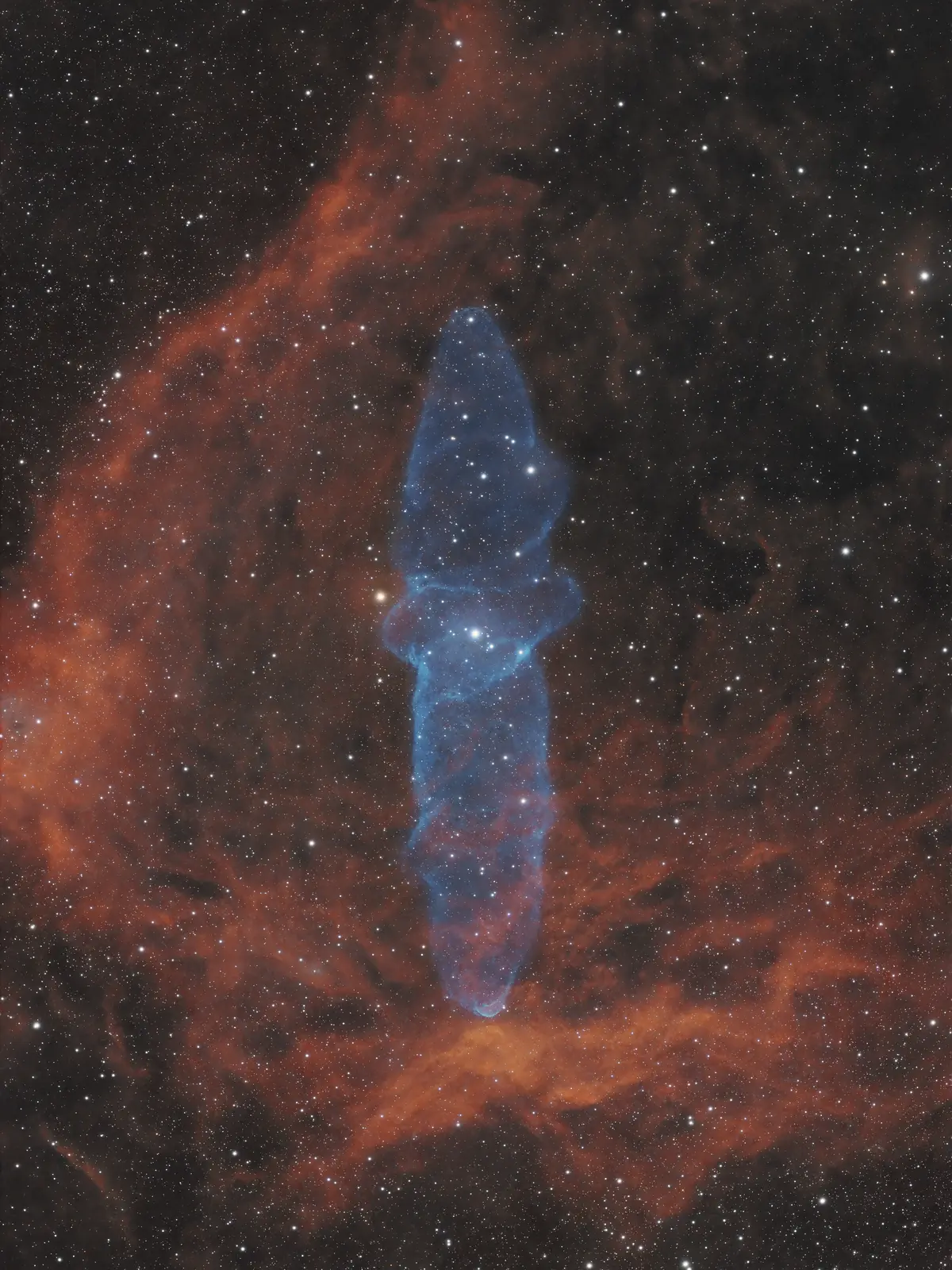 Squid Nebula — long-integration OIII data